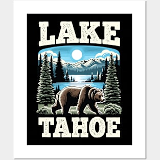 Lake Tahoe Adventure Nature Lover Mountain Hiking Design Posters and Art